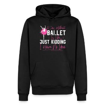 Ballet Dancer Dance Girl Ballerina - Männer Premium Bio Hoodie - Schwarz - Vorne - Nico (187cm)