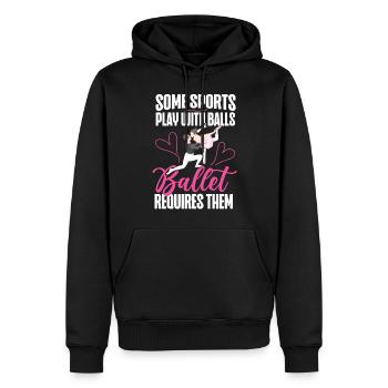 Ballet Dancer Dance Girl Ballerina - Männer Premium Bio Hoodie - Schwarz - Vorne - Nico (187cm)