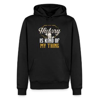 Geschichte Ist Mein Ding Beruf Historik Historiker - Männer Premium Bio Hoodie - Schwarz - Vorne - Nico (187cm)