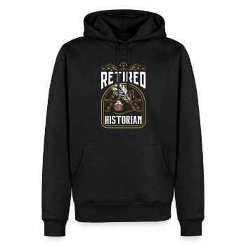 Historiker Im Ruhestand Beruf Geschichte Historik - Männer Premium Bio Hoodie - Schwarz - Vorne - Nico (187cm)