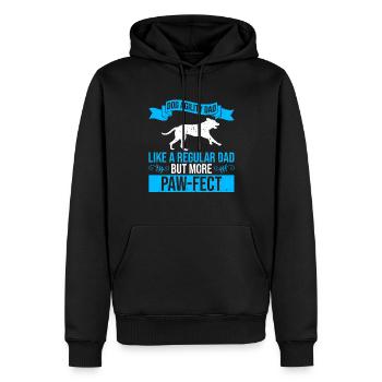 Dog Agility Dad Design Für Hund Agility Training - Männer Premium Bio Hoodie - Schwarz - Vorne - Nico (187cm)