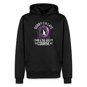 Dao Agility Design Für Hunde-agility-training - Männer Premium Bio Hoodie - Schwarz - Vorne - Nico (187cm)