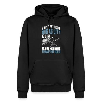 Hunde-agility-design Für Hundebesitzer - Männer Premium Bio Hoodie - Schwarz - Vorne - Nico (187cm)