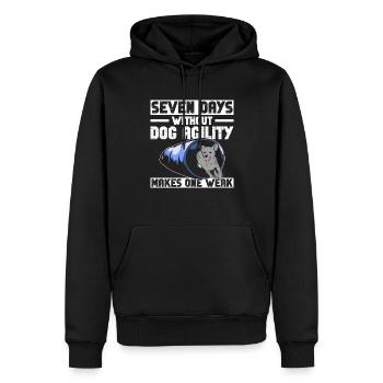 Hunde-agility-trainer-design Für - Männer Premium Bio Hoodie - Schwarz - Vorne - Nico (187cm)