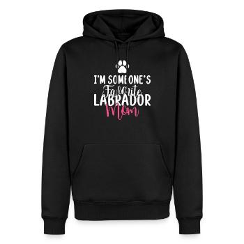 Cadeaux amoureux du Labrador - Sweat à capuche Premium bio Homme - noir - Devant - Nico (187cm)