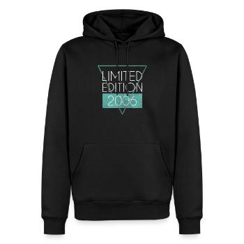 Edition limitée 2006 - Sweat à capuche Premium bio Homme - noir - Devant - Nico (187cm)