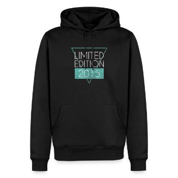 Édition limitée 2015 - Sweat à capuche Premium bio Homme - noir - Devant - Nico (187cm)