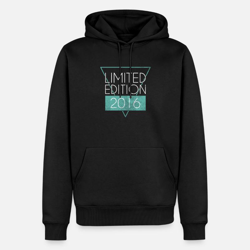 Limited Edition 2016 - Männer Premium Bio Hoodie - Schwarz