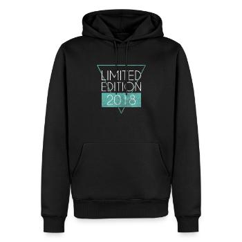 Limited Edition 2018 - Männer Premium Bio Hoodie - Schwarz - Vorne - Nico (187cm)