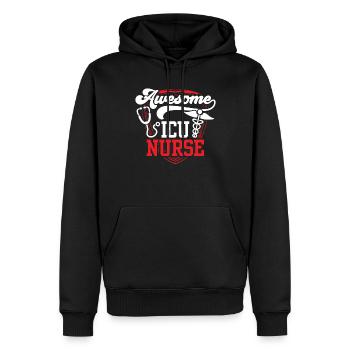 Great Intensive Care Nurse Intensive Care - Men’s Premium Organic Hoodie - black - Front - Nico (187cm)