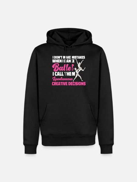 Ballet Danseuse Danse Ballerine - Sweat à capuche Premium bio Homme - noir