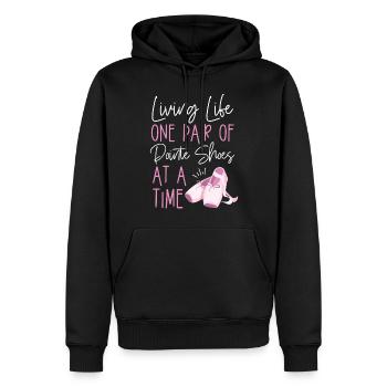 Ballet Dancer Dance Girl Ballerina - Men’s Premium Organic Hoodie - black - Front - Nico (187cm)