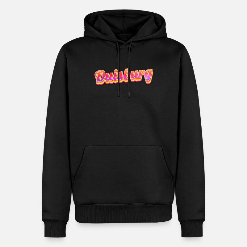 Duisburgerin Duisburger Duisburg - Sweat à capuche Premium bio Homme - noir