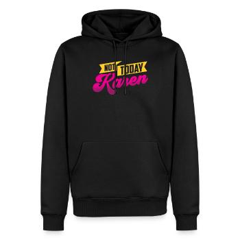 Heute Nicht Karen Lustig Meme Karens Beruhig Dich - Männer Premium Bio Hoodie - Schwarz - Vorne - Nico (187cm)