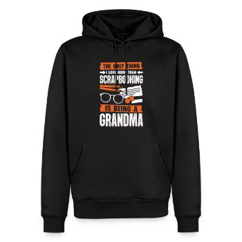 Scrapbooking Grandma Hobby Scrapbooker Gift - Männer Premium Bio Hoodie - Schwarz - Vorne - Nico (187cm)