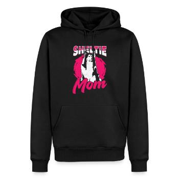 Sheltie Mom Dog Shetland Sheepdog Lover Gift - Männer Premium Bio Hoodie - Schwarz - Vorne - Nico (187cm)