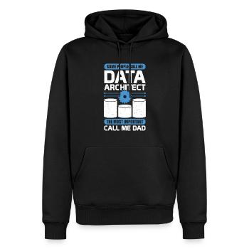 Data Architecture Database Architect Dad Gift - Männer Premium Bio Hoodie - Schwarz - Vorne - Nico (187cm)