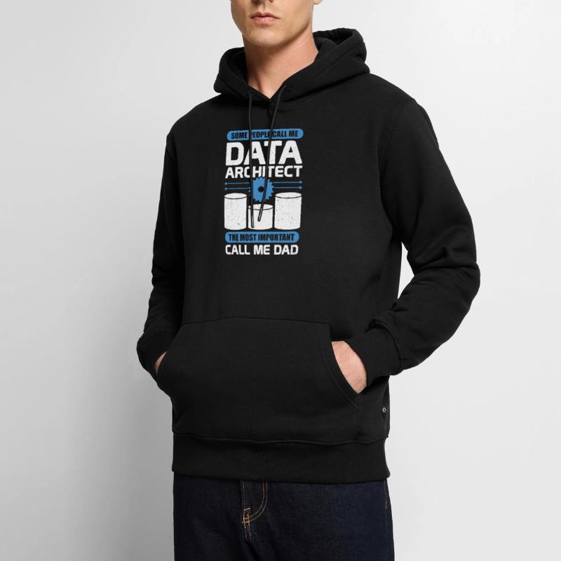 Data Architecture Database Architect Dad Gift Männer Premium Bio Hoodie