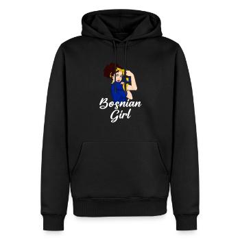Bosnia Herzegovina - Männer Premium Bio Hoodie - Schwarz - Vorne - Nico (187cm)