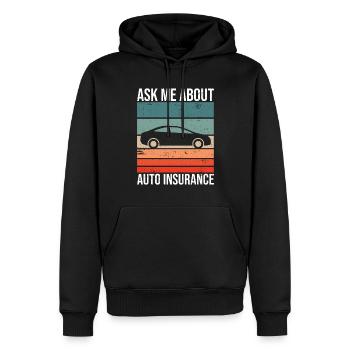 Versicherungsvertreter-design Für - Männer Premium Bio Hoodie - Schwarz - Vorne - Nico (187cm)