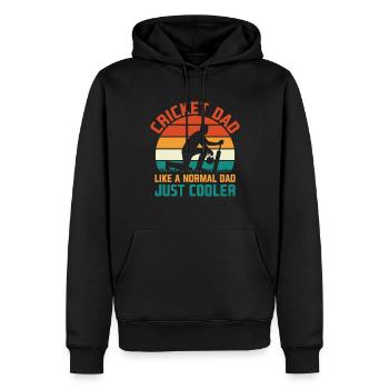 India Sports Cricket Lovers Cricketers - Men’s Premium Organic Hoodie - black - Front - Nico (187cm)
