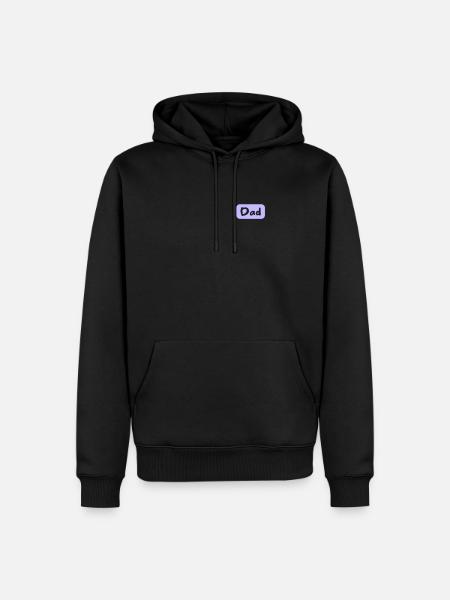 Dad lettering shield - Men’s Premium Organic Hoodie - black