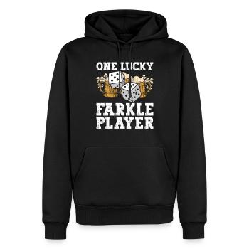 Farkle St. Patricks Design Für Bunco-spieler St. - Sweat à capuche Premium bio Homme - noir - Devant - Nico (187cm)
