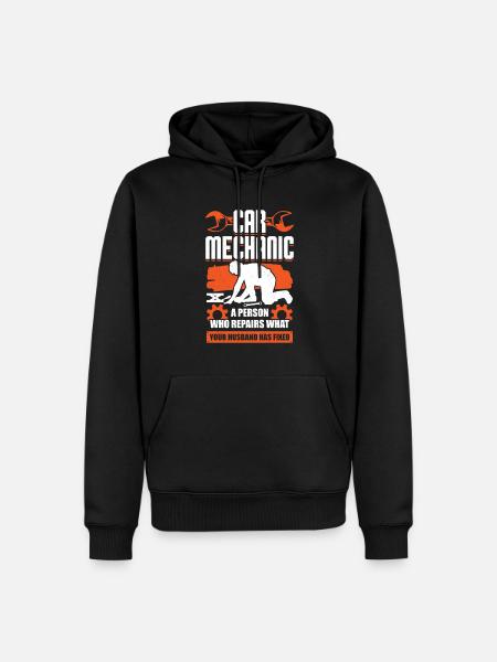 Funny Automotive Car Mechanic Gift - Men’s Premium Organic Hoodie - black