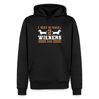 Teckel Cadeau Dixie Viennese Doxie Teckel - Sweat à capuche Premium bio Homme - noir - Devant - Nico (187cm)
