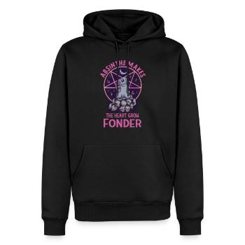 Satan Beelzebub Teufel Gothic Pentagram Mystisch - Männer Premium Bio Hoodie - Schwarz - Vorne - Nico (187cm)