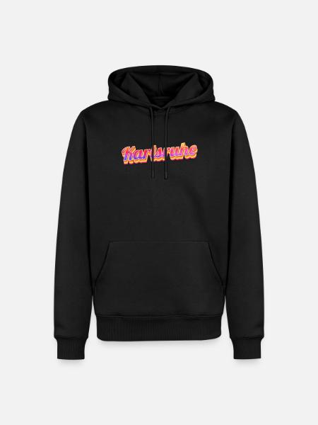 Karlsruherin Karlsruher Karlsruhe - Men’s Premium Organic Hoodie - black