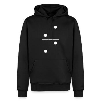 Domino Game Tile 2-2 - Lustiges Gruppenkostüm - Männer Premium Bio Hoodie - Schwarz - Vorne - Nico (187cm)