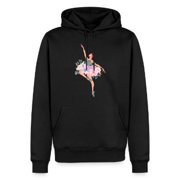 Ballet Dancer Dance Girl Ballerina - Männer Premium Bio Hoodie - Schwarz - Vorne - Nico (187cm)