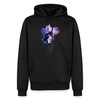 Ballet Danseuse Danse Ballerine - Sweat à capuche Premium bio Homme - noir - Devant - Nico (187cm)