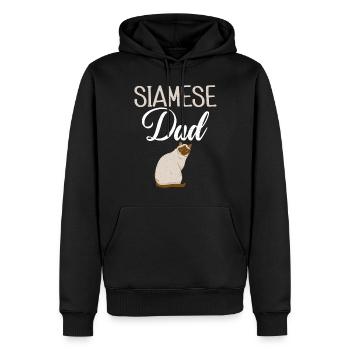 Geschenke zum Suchbegriff: "Siamkatze" - Männer Premium Bio Hoodie - Schwarz - Vorne - Nico (187cm)