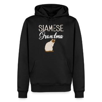 Siamesische Katze Geschenke - Männer Premium Bio Hoodie - Schwarz - Vorne - Nico (187cm)
