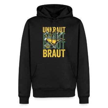 Unkraut Braut Garten - Männer Premium Bio Hoodie - Schwarz - Vorne - Nico (187cm)
