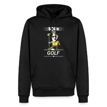 Golf Minigolf Lustig Spruch - Männer Premium Bio Hoodie - Schwarz - Vorne - Nico (187cm)