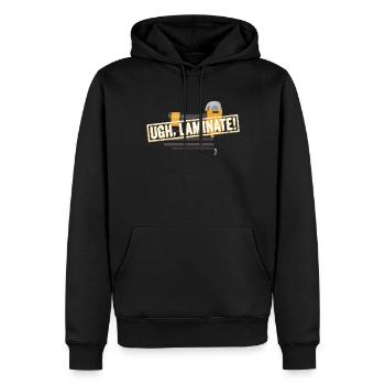 Fliesenleger-design Für Die Bodenverlegung - Männer Premium Bio Hoodie - Schwarz - Vorne - Nico (187cm)