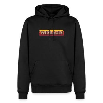 Wiesbadenerin Wiesbadener Wiesbaden - Männer Premium Bio Hoodie - Schwarz - Vorne - Nico (187cm)