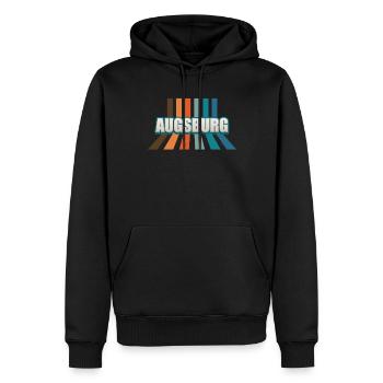 Augsburgerin Augsburger Augsburg - Männer Premium Bio Hoodie - Schwarz - Vorne - Nico (187cm)