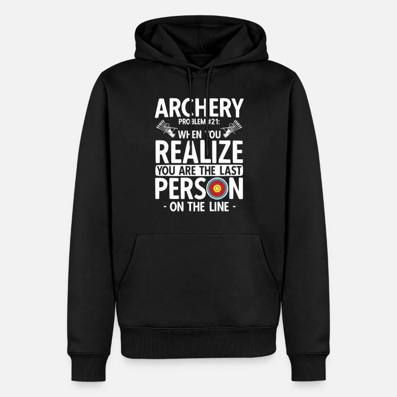 Bogenschießen Archery - Männer Premium Bio Hoodie - Schwarz