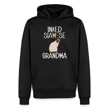 Geschenke zum Suchbegriff: "Siamkatze" - Männer Premium Bio Hoodie - Schwarz - Vorne - Nico (187cm)