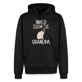Geschenke zum Suchbegriff: "Siamkatze" - Männer Premium Bio Hoodie - Schwarz - Vorne - Nico (187cm)