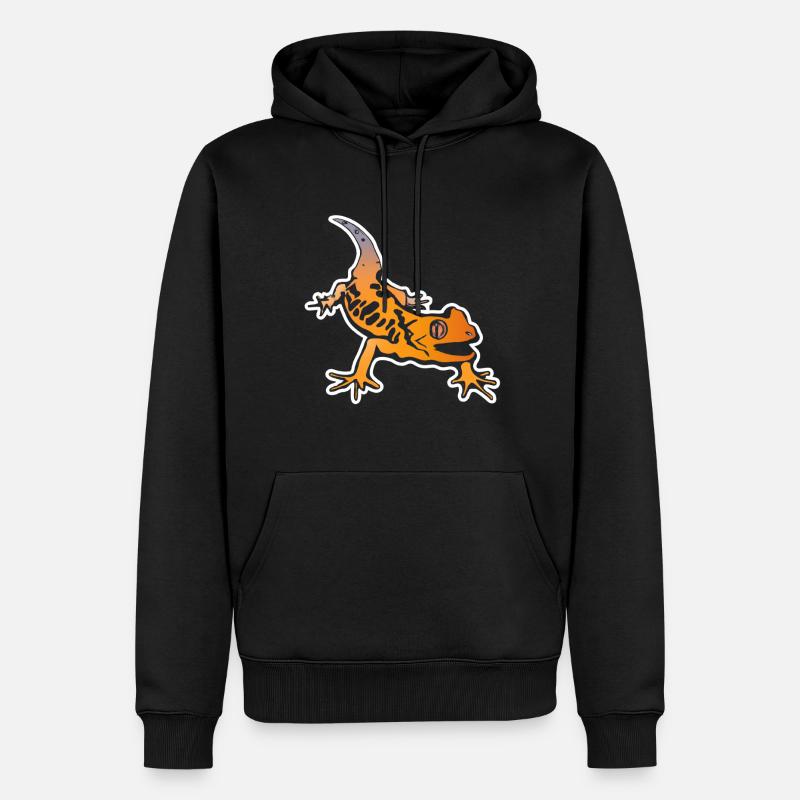 Salamander Gecko Comic - Sweat à capuche Premium bio Homme - noir