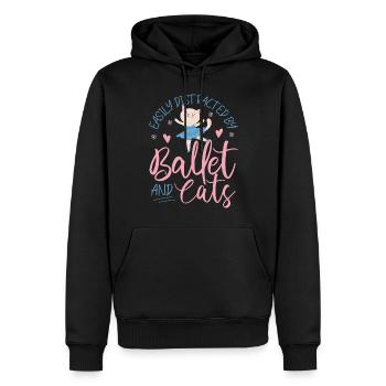 Ballet Dancer Dance Girl Ballerina - Männer Premium Bio Hoodie - Schwarz - Vorne - Nico (187cm)