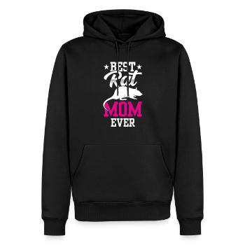 Meilleure maman de rat jamais Rat Mom Rats - Sweat à capuche Premium bio Homme - noir - Devant - Nico (187cm)