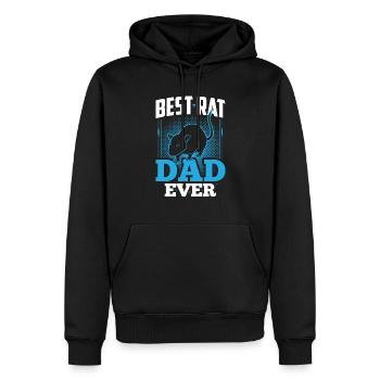 Meilleur Rat Dad Ever Rat Rat Daddy Rats - Sweat à capuche Premium bio Homme - noir - Devant - Nico (187cm)