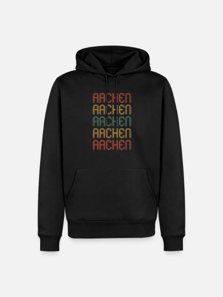 Aachenerin Aachener Aachen - Men’s Premium Organic Hoodie - black