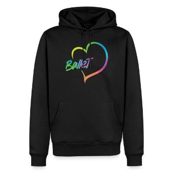Ballet Dancer Dance Girl Ballerina - Männer Premium Bio Hoodie - Schwarz - Vorne - Nico (187cm)